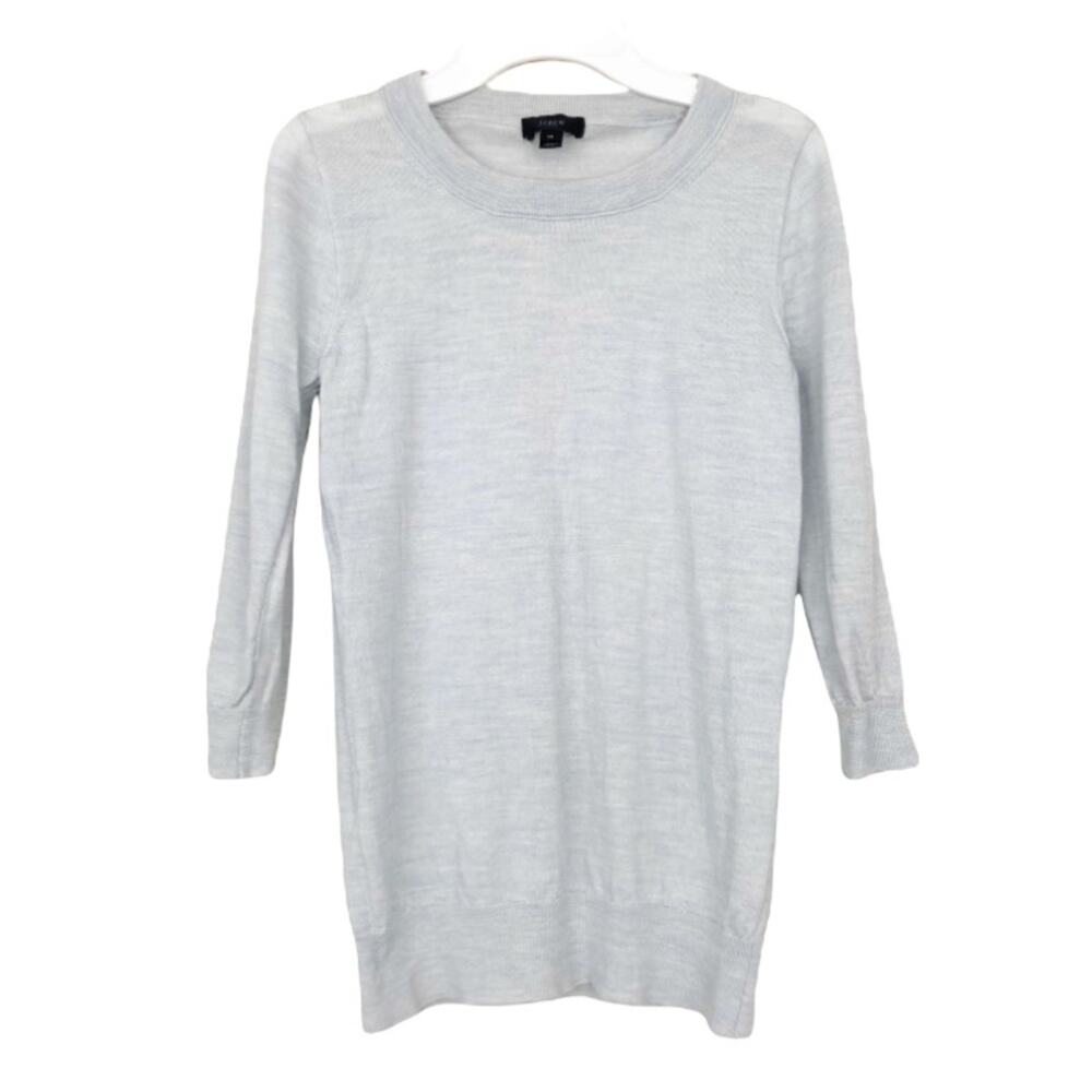 J. Crew Light Gray Crewneck Sweater